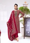 Kalki Vol 42 By Suryajyoti Jam Satin Discharge Dress Materials 